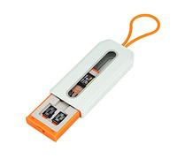 JJC - Estuche para Tarjetas de Memoria para 12 Tarjetas Micro SD SDXC SDHC TF y 6 Tarjetas CFexpress Tipo A, Almacenamiento Organizador de Tarjetas portátil Compacto