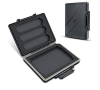 JJC Estuche Protector Portátil para SSD Caja de Almacenamiento Resistente al Agua para 1 Disco SSD Interno de 2.5 Pulgadas + 3 Discos SSD NVMe M.2 2280/2260/2242/2240/2230