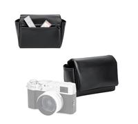 JJC Funda compacta de piel de microfibra con cierre magnético para Fuji X100VI X100V X-E5 w XF23 mm XF27 mm F2.8 Kit de lentes y PowerShot V1, bolsa de almacenamiento protectora con bolsillo trasero