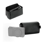 JJC Funda compacta de piel de microfibra con cierre magnético para Ricoh GR IV IIIx III II para Canon G7X Mark III II para Sony RX100 III IV V VI VII y capacidad para 2 baterías de cámara y tarjetas