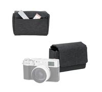 JJC Funda compacta para cámara con tela Oxford de poliéster duradera (cierre magnético) para Fuji X100VI X-E5 w XF23 mm XF27 mm F2.8 lente y PowerShot V1, bolsa de almacenamiento protectora con