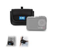 JJC Funda de cámara de acción para DJI OSMO Action 4/3, Insta360 Ace Pro/Ace, GoPro Hero 12/11 - Bolsa protectora de neopreno con batería y ranura para tarjeta SD, correa trasera y mosquetón, a prueba