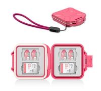 JJC Funda delgada para tarjetas de memoria portátil para 4 tarjetas SD y 8 tarjetas micro SD, resistente al agua, antigolpes, SDHC SDXC, organizador de caja de almacenamiento TF ultrafino con espuma
