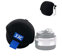 JJC - Funda Protectora para Lentes sin Espejo para Lentes Canon Fuji Olympus Nikon, Neopreno Suave, Resistente al Agua, para Llevar en Viaje, con mosquetón (tamaño Interior 2,4" x 1,6")