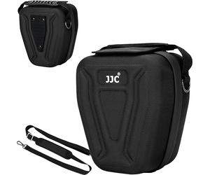 JJC Funda rígida a Prueba de Golpes para cámara, Cierre de Cremallera de Acceso rápido, Caja de Almacenamiento para Nikon, Canon, Sony, Olympus y más, Interior Acolchado, Mango de Goma, Bolsa con