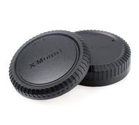 JJC Juego con tapa de la carcasa y tapa posterior del objetivo Fujifilm X