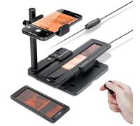 JJC Juego de digitalizador de película móvil para 35 mm, 120 negativos a digitales, con retroiluminación LED de 11 niveles y clip para teléfono y soporte magnético de película negativa de 35 mm 120