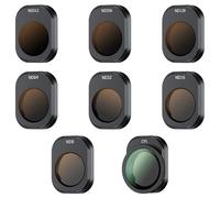 JJC Juego de filtros ND para DJI Mini 4 Pro, paquete de 8 polarizador ND8/ND16/ND32/ND64/ND128/ND256/ND512/CPL y filtro ND para DJI Mini 4 Pro, accesorios de lente de dron, vidrio óptico multicapa y