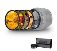 JJC Kit de filtros macro de primer plano serie F-CK (+2,+4,+8,+10) viene con lente para lente de 55 mm.