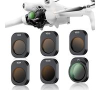 JJC Kit de filtros ND y CPL compatible con DJI Mini 4 Pro, paquete de 6 filtros polarizadores de densidad neutra con toallita, compatible con DJI Mini 4 Pro Drone Lens Accessory