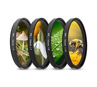 JJC - Kit di filtri Macro ravvicinati (+2, 4, 8, 10) con custodia filtrante per Son. Alpha A7C A7R A7S A9 + FE 35 mm F1.8 e altre fotocamere con filettatura da 55 mm