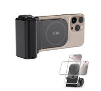 JJC Magnetic - Manillar magnético para teléfono con Control Remoto Bluetooth, Mango de Agarre a presión Magnetic para iPhone 16/15/14/13/12 más y teléfono Android, Soporte para teléfono de Escritorio