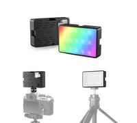 JJC Magnético RGB Luz de Vídeo, Timer Panel de Luz 360° Full Color 24 Efectos de Iluminación Fotografía Iluminación LED, CRI 95+ 2500-8500K Regulable, Mini Vlogging Cámara de Luz 2600mAh Recargable