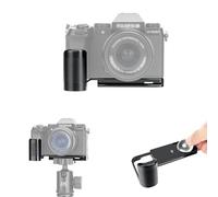 JJC Mango de metal para cámara FUJIFILM X-S20, soporte de placa de liberación rápida X-S20 con compartimento de almacenamiento oculto para AirTag