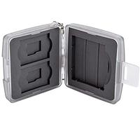 JJC MC-8D - Funda para Tarjetas de Memoria multimemoria, para 1 Unidad de Tarjetas CF, 2 Unidades microSD y 2 Tarjetas SD, Resistente a los Golpes, con Llavero