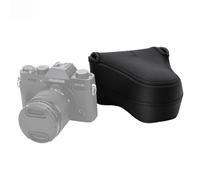 JJC OC-F2BK - Funda de Neopreno para cámara Fujifilm X-M5 y X-T50 con Lente XC15-45mmF3.5-5.6 OIS PZ, X-T30 III + XC 35mm F2 y Otras cámaras con Lente de hasta 127 x 85 x 130 mm, Color Negro