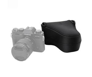 JJC OC-F2BK - Funda de Neopreno para cámara Fujifilm X-M5 y X-T50 con Lente XC15-45mmF3.5-5.6 OIS PZ, X-T30 III + XC 35mm F2 y Otras cámaras con Lente de hasta 127 x 85 x 130 mm, Color Negro