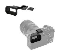 JJC Ocular largo de silicona suave con adaptador de zapato Cole, visor ocular compatible con cámara digital Sony A7C II, A7CR, sensor ocular de cámara de adaptación (instalado con zapata caliente de