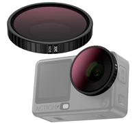 JJC Osmo Action 6 ND Filtro ND 8 para cámara DJI Osmo Action 6 | Filtro gris ND8 para atornillar, cristal óptico HD con funda de filtro y paño de limpieza para vlogging