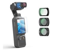 JJC Osmo Pocket ND CPL - Juego de 4 filtros de niebla negra con protector de pantalla