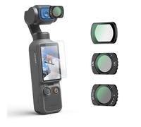 JJC Osmo Pocket ND CPL - Juego de filtros de niebla negra con protector de pantalla