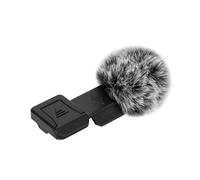 JJC Parabrisas compatible con cámara Canon PowerShot V1 Vlog, adaptador de zapata fría con micrófono resistente al viento, accesorio para parabrisas peludo (negro)