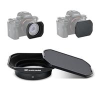 JJC - Parasol cuadrado de metal LHP-1 para Sony RX1 RX1R RX1RII y Sony Lens E 16 mm f2.8, E 20 mm f2.8, E 30 mm f3.5, E 35 mm f1.8, E 50 mm f1.8, E 24 mm f1.8, FE 28 mm f2, FE 35 mm f2.8, FE 55 mm f1.8, E 55 - 210 mm