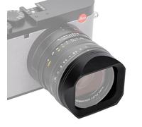 JJC Parasol cuadrado de metal para Leica Q3 43/Q3, diseño optimizado que elimina la viñeta, compatible con filtros ≤8 mm y modo macro, mantiene el ajuste original de la tapa de la lente
