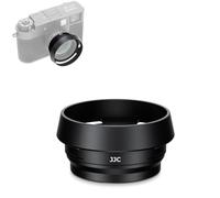 JJC Parasol de aleación de aluminio con anillo adaptador para FUJIFILM X half, compatible con filtros CPL UV/VND de 3 mm (negro)