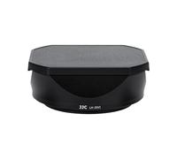 JJC Parasol de aluminio con tapa para cámaras Fujifilm Fuji X100VI X100V X100F, sustituye al parasol Fujifilm LH-X100, compatible con filtros de 49 mm, color negro