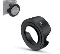 JJC Parasol de lente con anillo adaptador compatible con Fujifilm X-T30 III XC 13-33 mm F3.5-6.3 OIS kit de lentes, diseño reversible de parasol, compatible con filtro de 49 mm y tapa original