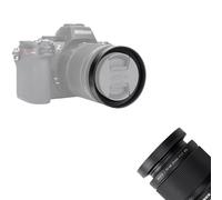 JJC Parasol redondo de metal compatible con Nikon Z DX MC de 35 mm f/1.7, diseño atornillado, parasol para filtro de 52 mm y tapa de lente original, sustituye a la pantalla del parasol Nikon HN-43