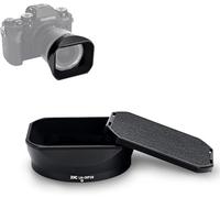 JJC Parasol y tapa de lente de metal LH-XF18 para Fujifilm XF de 18 mm f/1.4 R LM WR en Fuji X-S10 X-T4 X-T3 X-T2 X-T30 X-T20 DSLR Camera - Sustituye al parasol de lente Fujifilm LH-XF18