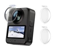 JJC Protector de lente dual para Dji Osmo 360 solamente, protege la lente delantera y trasera Osmo360, más del 95 % de transmisión de luz, reduce el deslumbramiento y evita el efecto fantasma interno