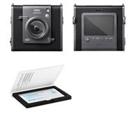 JJC Protector de pantalla compatible con Fujifilm Insta. Wide EVO + película para lente, 0,3 mm, ultrafina, dureza 9H, antiarañazos, antiburbujas, fácil instalación (2+4 unidades)