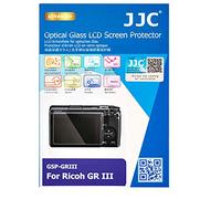 JJC - Protector de Pantalla de Cristal óptico Ultrafino para Ricoh GRIII, Ricoh GR III MK III LCD, transmisión de luz: 95% dureza 9H, Resistente al Aceite de Agua y a Las Huellas Dactilares