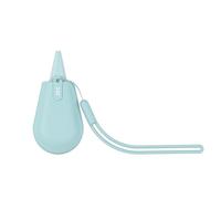 JJC Soplador de aire de silicona suave con cuerda de cordón, limpiador de polvo para cámara réflex digital, bolsillo, 3 filtros de lente, limpieza de teclados, azul glaciar