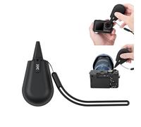 JJC Soplador de aire de silicona suave con cuerda de cordón, limpiador de polvo para cámara réflex digital, bolsillo, 3 filtros de lente, limpieza de teclados