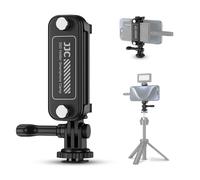 JJC Soporte de montaje SSD 2 en 1 y abrazadera de teléfono, soporte SSD para Samsung T5 T7 SSD Sandisk SSD con abrazadera de teléfono de 2.2 a 3.7 pulgadas, soporte de zapata fría y tornillo de