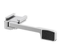 JJC Soporte de zapata caliente de aleación de aluminio para empuñadura de mano de cámara Fujifilm GFX100RF, protección de cubierta de zapata caliente, diseño de montaje de zapata extra fría, color