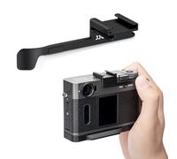 JJC Soporte de zapata caliente de aleación de aluminio para empuñadura de mano Fujifilm X Half DSLR, protección de cubierta de zapata caliente, diseño de montaje de zapata extra fría, color negro