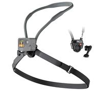 JJC Soporte magnético para cuello POV con correa de fijación para el pecho para DJI OSMO Action 5 Pro 4 3, soporte ergonómico de liberación rápida compatible con GoPro Hero 13 12 11 10, para Insta360