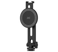 JJC Soporte magnético para trípode de teléfono para iPhone 17, 16, 15, 14, 13 Pro Max Min, inclinación de 180°, portátil, seguro, soporte para cámara con zapata fría y tornillo de 1/4 pulgadas para