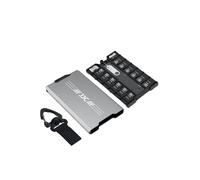 JJC SW-MCR1 Funda Para Tarjeta De Memoria Dura Para Tarjeta SD Micro SIM Gris