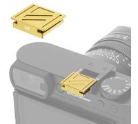 JJC Tapa de metal compatible con cámaras digitales Leica Q3, Q3 43, Q2, diseño de cobertura completa, resistente a los arañazos, al polvo y a las manchas (dorado)