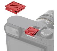 JJC Tapa de metal para zapata compatible con Leica Q3, Q3 43, Q3 Monochrom, Q2 cámara digital, diseño de cobertura completa, antiarañazos, a prueba de polvo y manchas (rojo)
