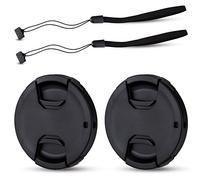 JJC Tapa de Objetivo de 49 mm 2 Unidades Snap-on Tapa de Lente para cámaras Canon Nikon Sony Olympus Fujifilm Lentes con 49mm Rosca Reemplaza Canon E-49 II