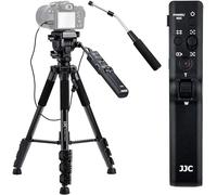 JJC VCT-VPR1 Trípode de Control Remoto de Video cámaras para Sony FDR AX53 AX43 AX100 AX700 HDR CX440 CX455 CX675 CX900 ZV-1 A7 IV III II A7S A7R A6600 A6500 A6400 A6300 videocámaras