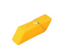 JJDFW - 1 estuche de silicona de gran capacidad para estudiantes, rectangular, organizador de papelería, Amarillo, Maletín de transporte