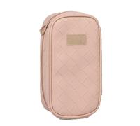 JJDFW - Estuche de piel sintética de gran capacidad para lápices, papelería, suministros escolares, caja de almacenamiento, Pink, Maletín de transporte